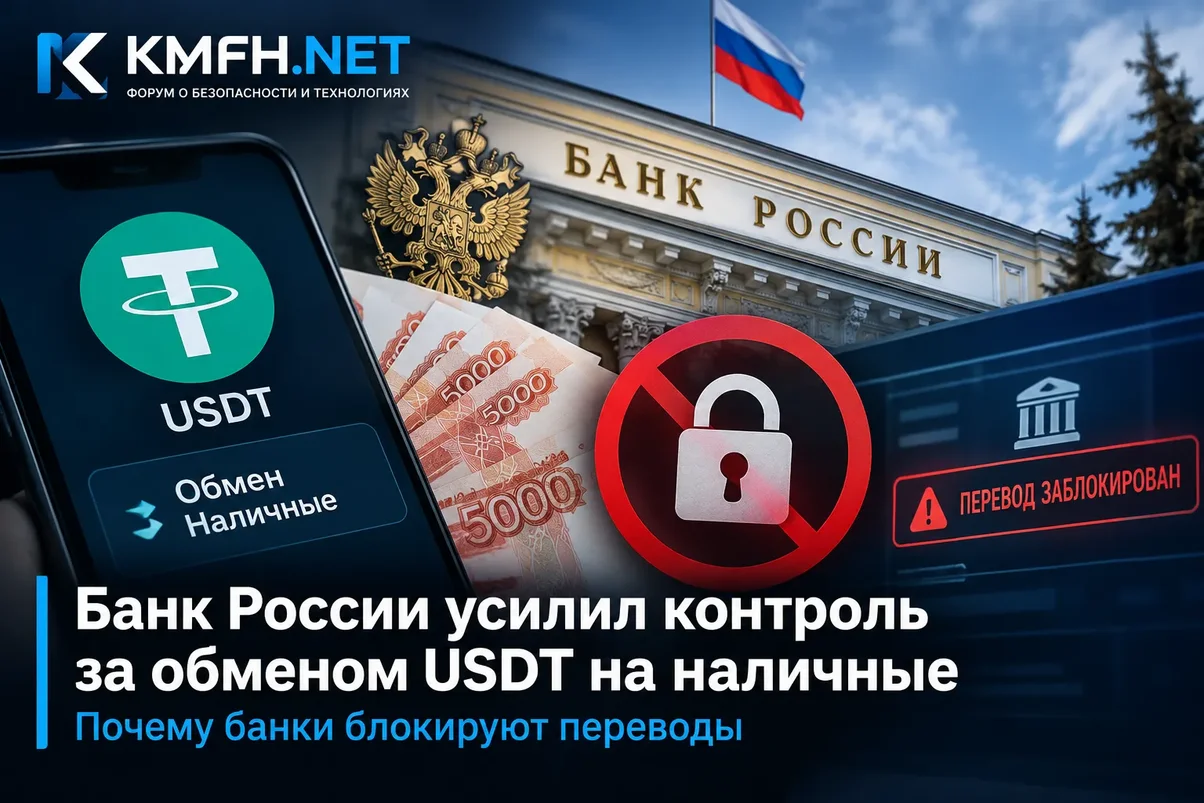 Банк России начал бороться с обменом USDT на наличные.webp