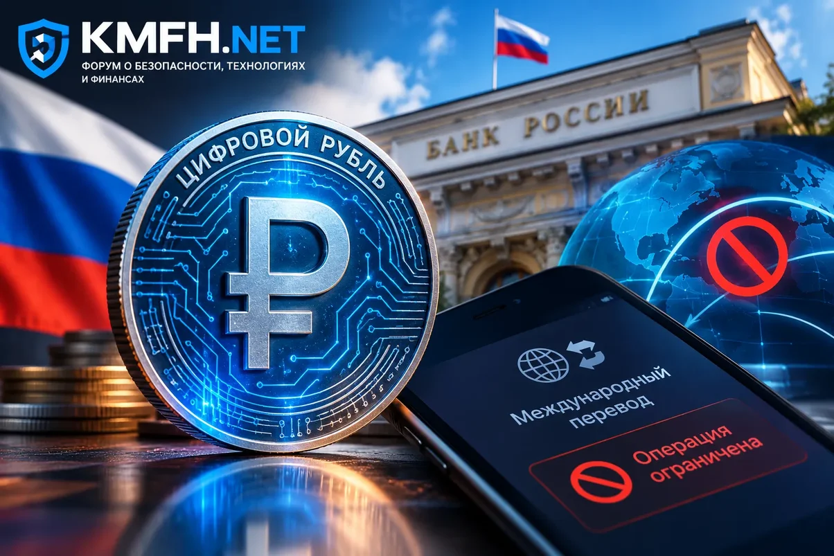 Банку России дадут право ограничивать международные операции с цифровым рублем.webp
