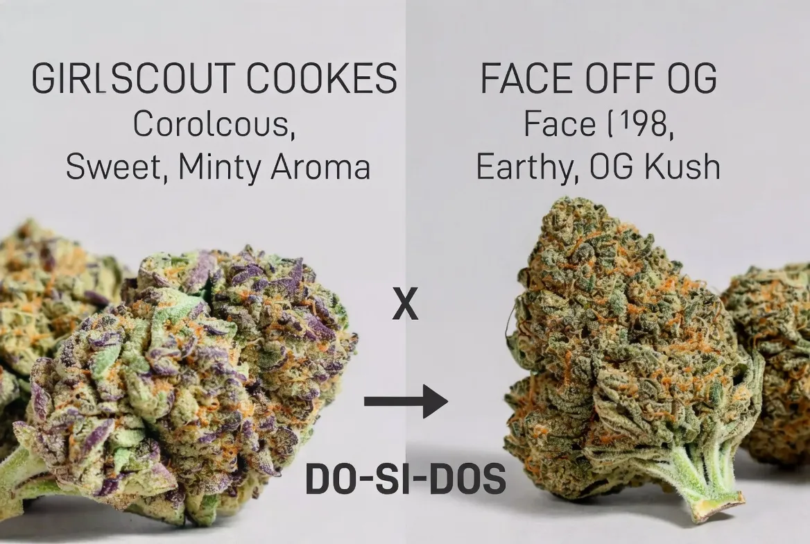 Генетика Do-Si-Dos Girl Scout Cookies x Face Off OG.webp
