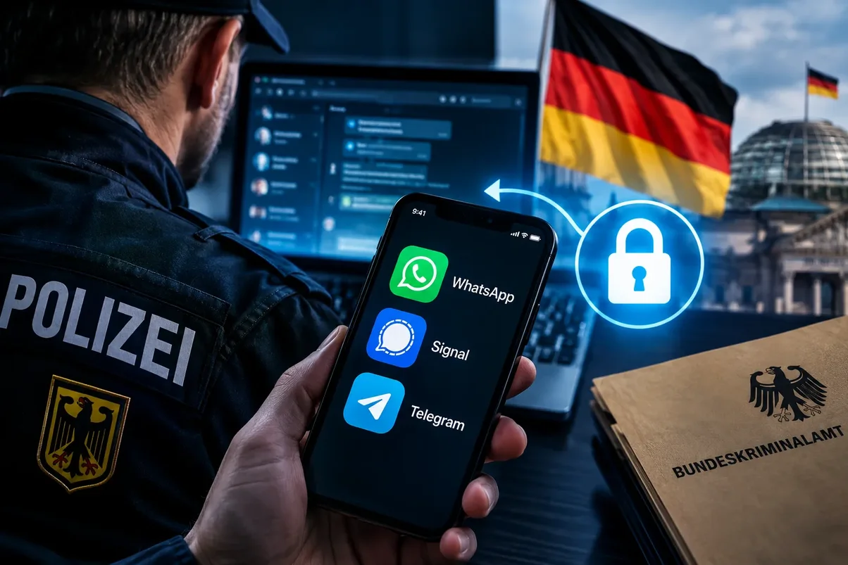 Немецкие силовики научились читать WhatsApp и Signal без взлома шифрования.webp