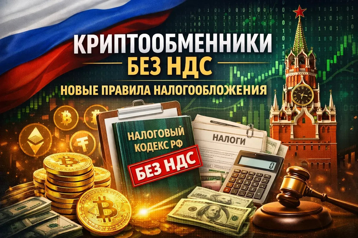 Освобождение криптообменников от НДС в России.webp