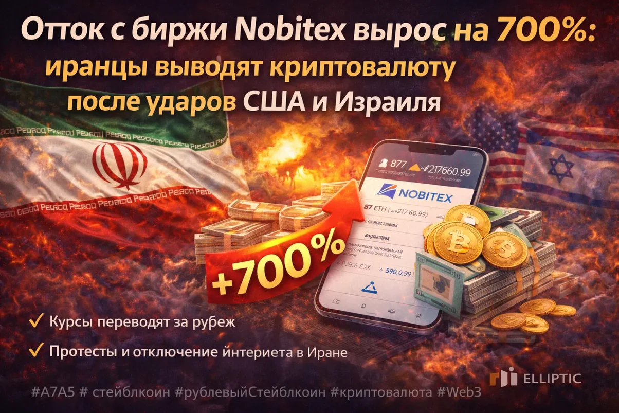 Отток криптовалюты с Nobitex увеличился.webp