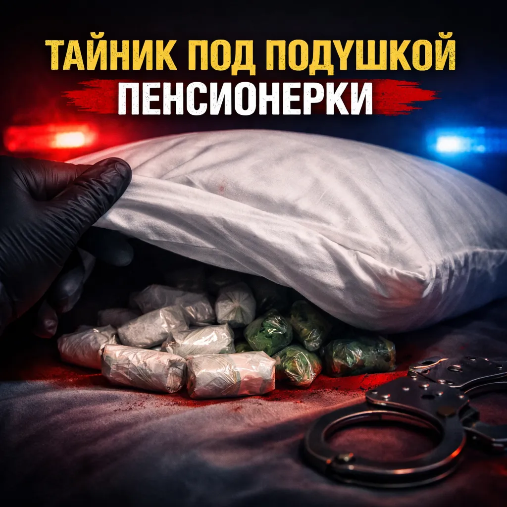 Пенсионерка из Артёма скрывала наркотики под подушкой.webp