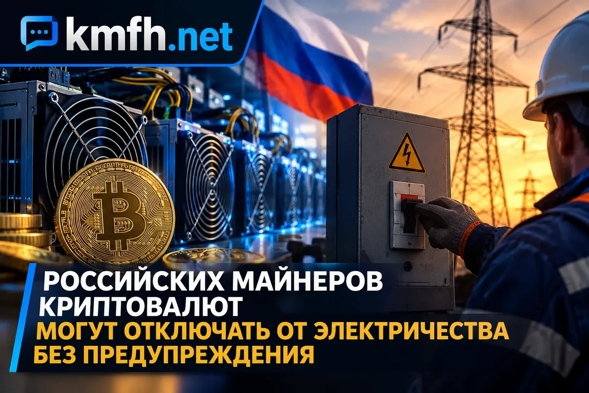 Российских майнеров криптовалют смогут отключать от электричества.webp