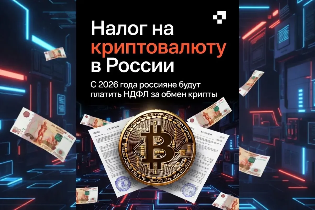 С 2026 года россияне будут платить НДФЛ за обмен крипты.webp
