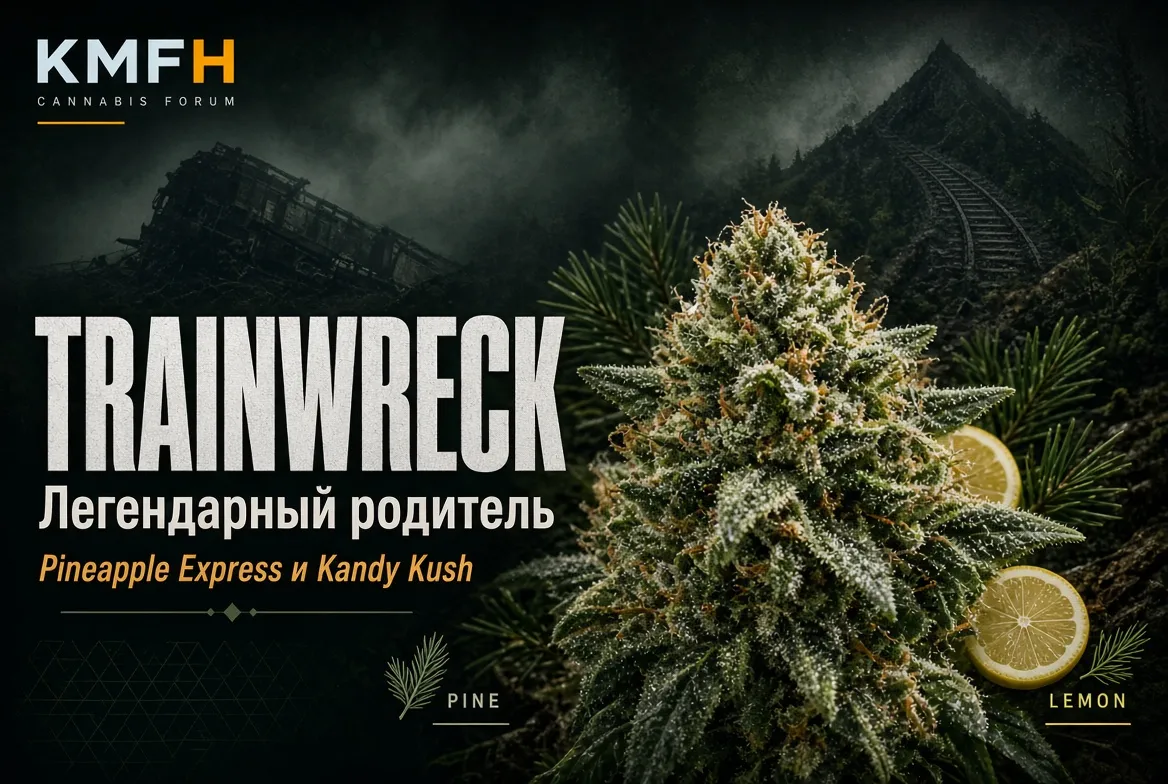 Trainwreck легендарный родитель Pineapple Express и Kandy Kush.webp